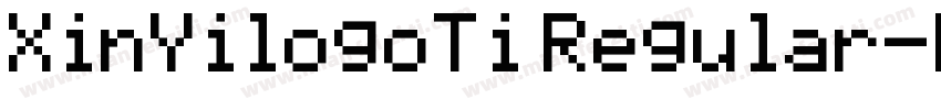 XinYilogoTi Regular字体转换
